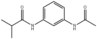 N-(3-acetamidophenyl)-2-methylpropanamide Structure