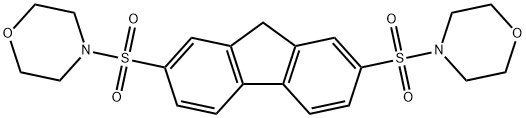 2,7-bis(morpholinosulfonyl)-9H-fluorene 化学構造式