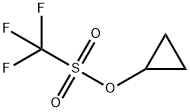 Methanesulfonic acid, trifluoro-, cyclopropyl ester Struktur