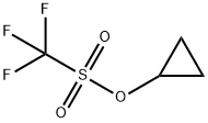 Methanesulfonic acid, trifluoro-, cyclopropyl ester 化学構造式