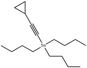 tributyl(2-cyclopropylethynyl)Stannane Struktur