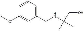 1-Propanol,2-[[(3-methoxyphenyl)methyl]amino]-2-methyl- Struktur