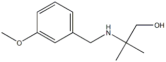 2-((3-甲氧基苄基)氨基)-2-甲基丙-1-醇 结构式