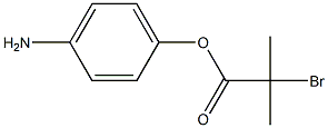 Propanoic acid, 2-bromo-2-methyl-, 4-aminophenyl ester 结构式