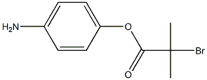 Propanoic acid, 2-bromo-2-methyl-, 4-aminophenyl ester Struktur