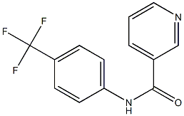 N-[4-(trifluoromethyl)phenyl]pyridine-3-carboxamide 化学構造式