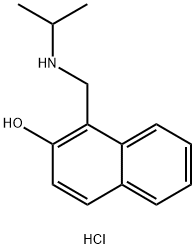 1-{[(propan-2-yl)amino]methyl}naphthalen-2-ol hydrochloride,256342-24-2,结构式