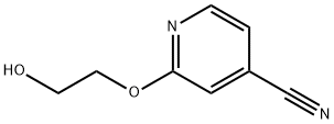 2-(2-hydroxyethoxy)isonicotinonitrile Structure