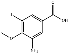 3-Amino-5-iodo-4-methoxy-benzoic acid,25801-33-6,结构式