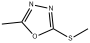 2-methyl-5-(methylsulfanyl)-1,3,4-oxadiazole 化学構造式