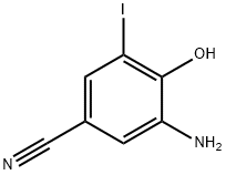 3-Amino-4-hydroxy-5-iodo-benzonitrile Struktur