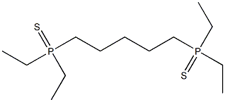 Phosphinesulfide, [5-(diethylphosphinothioyl)pentyl]diethyl- 结构式