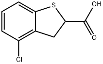 4-Chloro-2,3-dihydro-benzo[b]thiophene-2-carboxylic acid Struktur