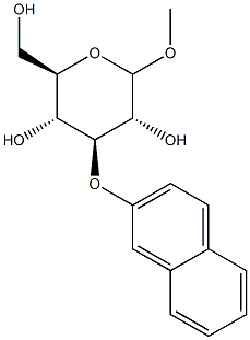 3-O-(2-Naphthyl)methyl-D-glucopyranose Struktur