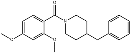 (4-benzylpiperidin-1-yl)-(2,4-dimethoxyphenyl)methanone Structure