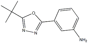 3-(5-叔丁基-1,3,4-噁二唑-2-基)苯胺,261349-38-6,结构式