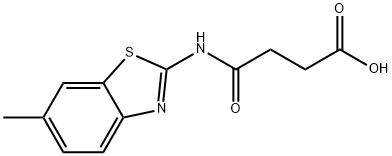 4-((6-methylbenzo[d]thiazol-2-yl)amino)-4-oxobutanoic acid Struktur
