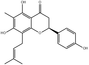 6-メチル-プレニルナリンゲニン 化学構造式