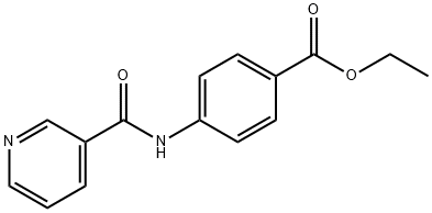 Benzoic acid,4-[(3-pyridinylcarbonyl)amino]-, ethyl ester Struktur