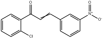 (2E)-1-(2-chlorophenyl)-3-(3-nitrophenyl)prop-2-en-1-one, 263240-81-9, 结构式