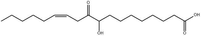 12-Octadecenoic acid, 9-hydroxy-10-oxo-, (12Z)- Struktur