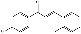 (2E)-1-(4-bromophenyl)-3-(2-methylphenyl)prop-2-en-1-one 结构式