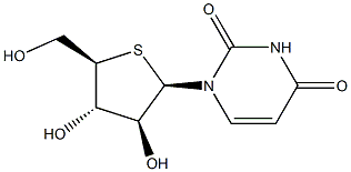 1-((2R,3S,4S,5R)-3,4-dihydroxy-5-(hydroxymethyl)tetrahydrothiophen-2-yl)pyrimidine-2,4(1H,3H)-dione Structure