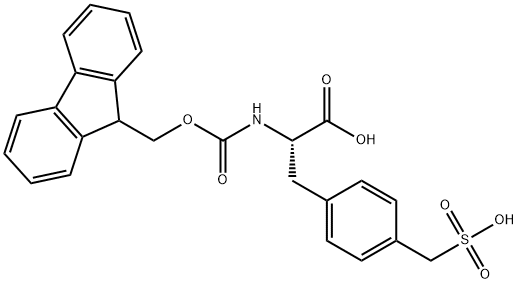 N-Fmoc-DL-4-sulfomethyl-Phenylalanine Structure