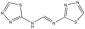 Methanimidamide,N,N'-di-1,3,4-thiadiazol-2-yl- 化学構造式