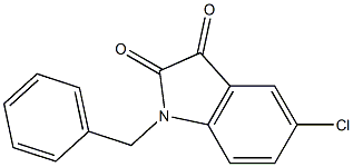 1-苄基-5-氯吲哚-2,3-二酮,26960-68-9,结构式