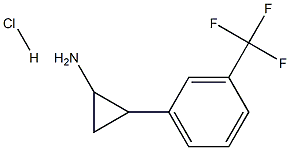 2-[3-(trifluoromethyl)phenyl]cyclopropan-1-amine hydrochloride,2711-56-0,结构式