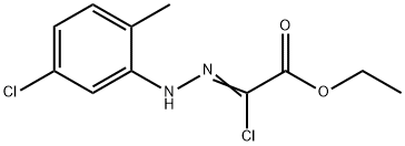 ethyl (2Z)-2-chloro-2-[2-(5-chloro-2-methylphenyl)hydrazin-1-ylidene]acetate, 27143-22-2, 结构式