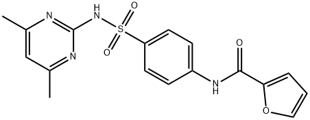 N-(4-(N-(4,6-dimethylpyrimidin-2-yl)sulfamoyl)phenyl)furan-2-carboxamide,27164-92-7,结构式