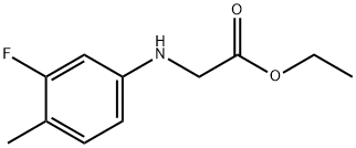 Glycine,N-(3-fluoro-p-tolyl)-, ethyl ester (8CI) 结构式