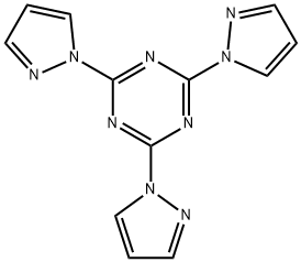 2,4,6-tris(4-pyrazol-1-yl)-1,3,5-triazine Struktur