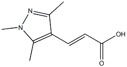 (E)-3-(1,3,5-trimethylpyrazol-4-yl)prop-2-enoic acid Structure