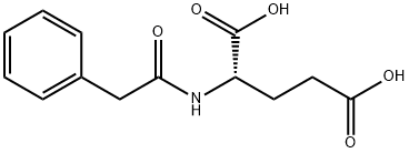 2-(2-苯基乙酰氨基)戊二酸 结构式