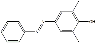 Phenol, 2,6-dimethyl-4-(phenylazo)- Structure