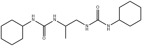 1-cyclohexyl-3-[1-(cyclohexylcarbamoylamino)propan-2-yl]urea Structure