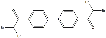 1,1'-[1,1'-biphenyl]-4,4'-diylbis[2,2-dibromo]-ethanone Structure
