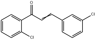 (2E)-1-(2-chlorophenyl)-3-(3-chlorophenyl)prop-2-en-1-one 结构式