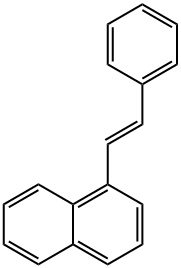 Naphthalene,1-[(1E)-2-phenylethenyl]- Structure