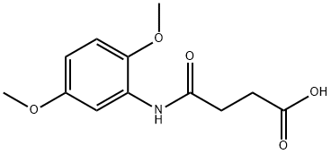 4-((2,5-dimethoxyphenyl)amino)-4-oxobutanoic acid Struktur