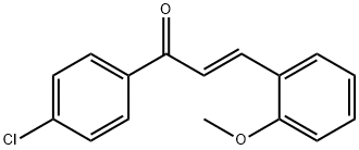 (2E)-1-(4-chlorophenyl)-3-(2-methoxyphenyl)prop-2-en-1-one Struktur