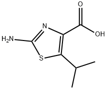 2-氨基-5-(丙-2-基)-1,3-噻唑-4-羧酸,288149-79-1,结构式