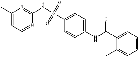 N-(4-(N-(4,6-dimethylpyrimidin-2-yl)sulfamoyl)phenyl)-2-methylbenzamide,289630-05-3,结构式