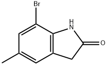 7-bromo-5-methylindolin-2-one 结构式