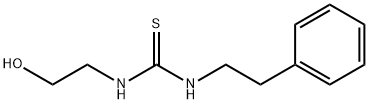 1-(2-hydroxyethyl)-3-(2-phenylethyl)thiourea 化学構造式