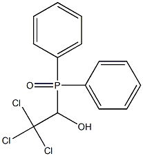 Ethanol,2,2,2-trichloro-1-(diphenylphosphinyl)- Structure