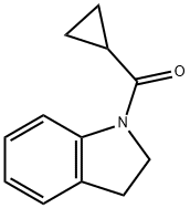 1H-Indole, 1-(cyclopropylcarbonyl)-2,3-dihydro- Structure